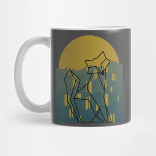 cat in the city Mug